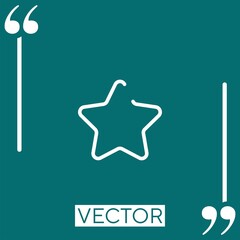star vector icon Linear icon. Editable stroke line