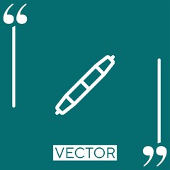 pencil vector icon Linear icon. Editable stroke line