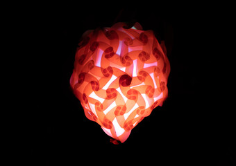 Glowing beautiful soft light on dark background