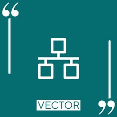 ethernet vector icon Linear icon. Editable stroke line