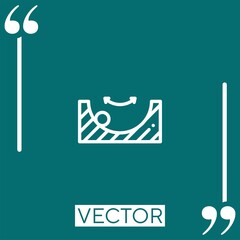 motion   vector icon Linear icon. Editable stroke line