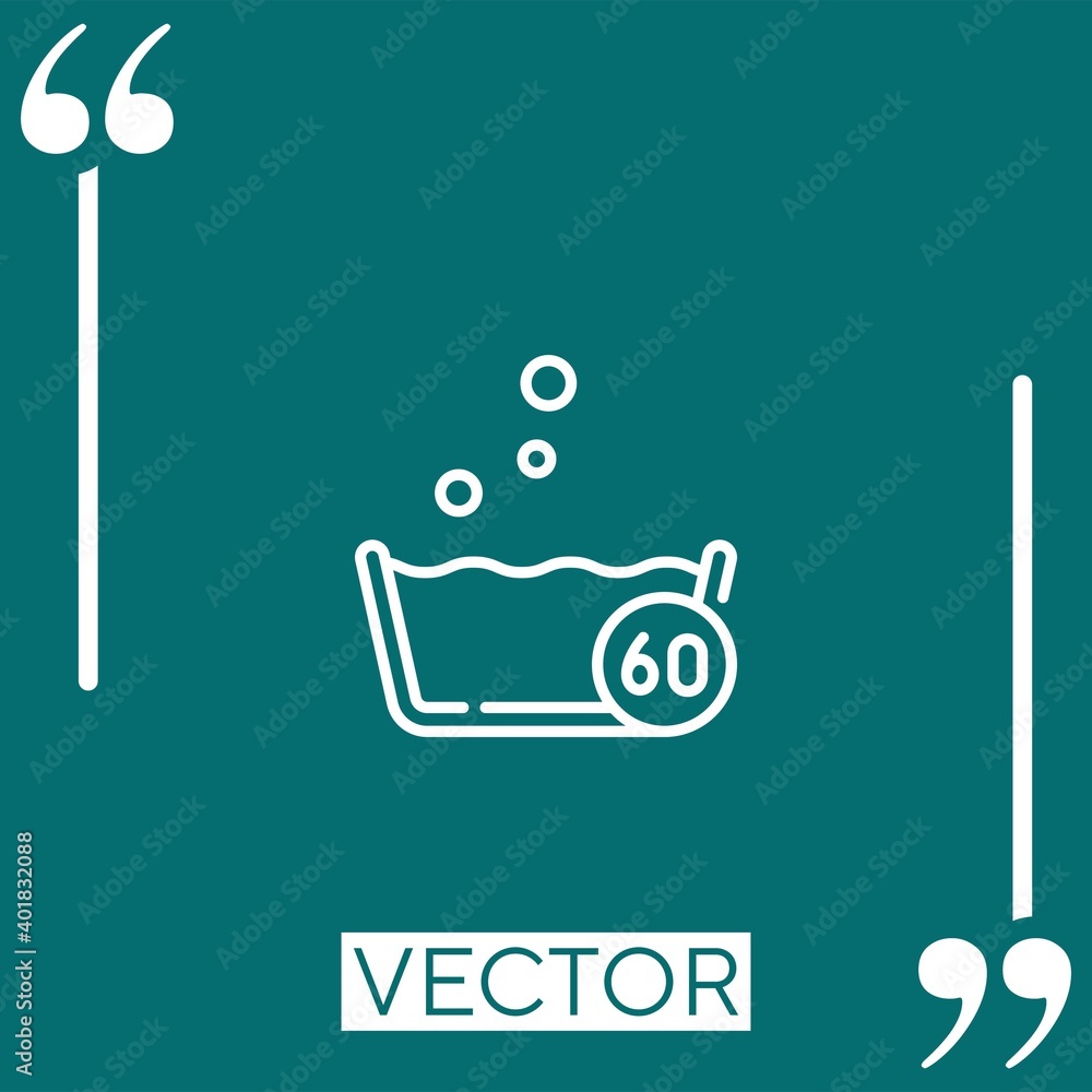 Poster vector icon linear icon. editable stroked line