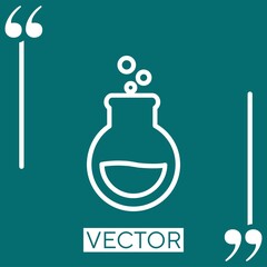 tube vector icon Linear icon. Editable stroked line