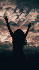 silhouette of a person