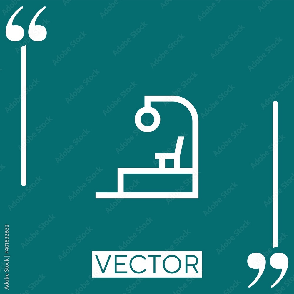 Poster train stop vector icon linear icon. editable stroked line