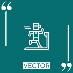 vr game vector icon Linear icon. Editable stroked line