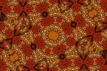 Colorful African fabric, cotton, textured and seamless pattern, photo