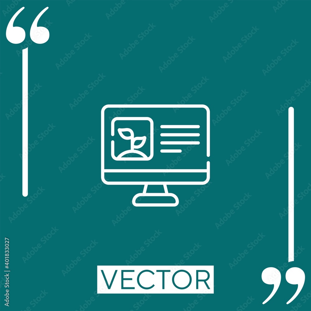 Aufkleber observation vector icon linear icon. editable stroked line