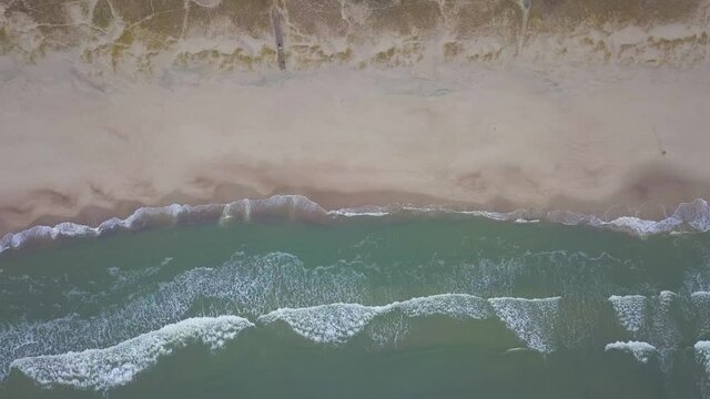 flying a 4k drone above the baltic sea