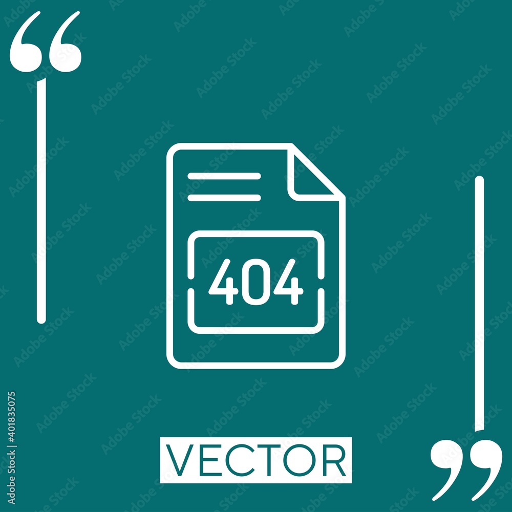 Poster file vector icon linear icon. editable stroked line