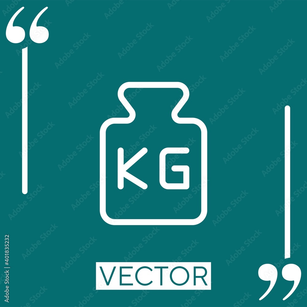 Poster measure vector icon linear icon. editable stroked line