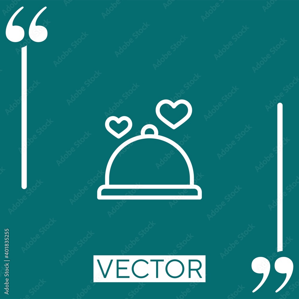 Poster menu vector icon linear icon. editable stroked line