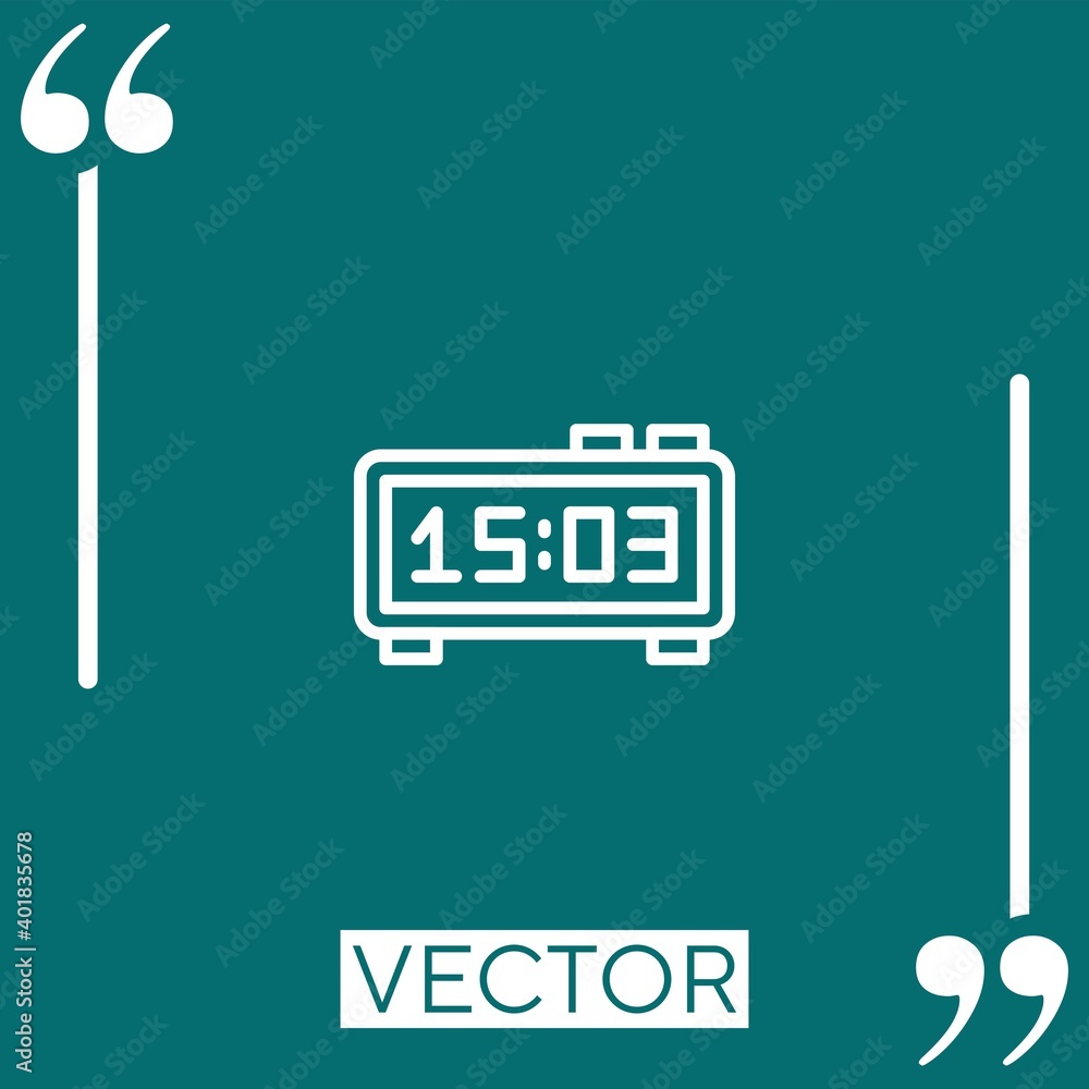 Aufkleber wrist vector icon linear icon. editable stroke line