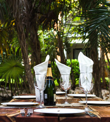 table setting for a wedding