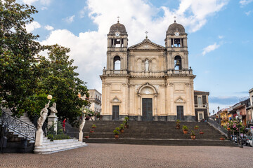 Cathedral of Saint Mary of Provvidence in Zafferana Etnea, Italy