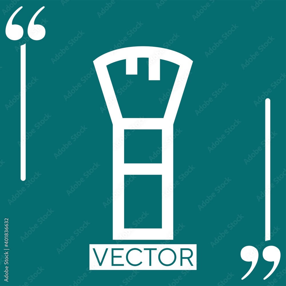 Poster cleaner vector icon linear icon. editable stroked line