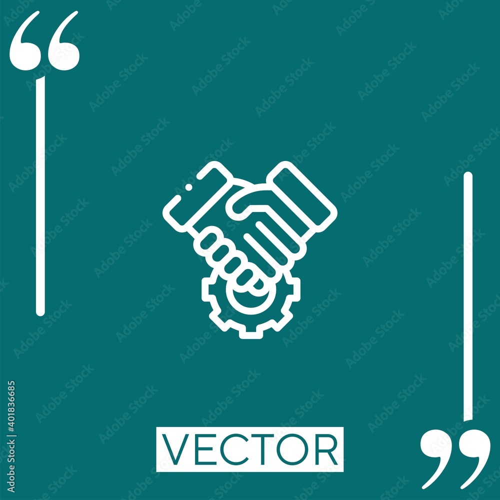 Poster empathy vector icon linear icon. editable stroked line