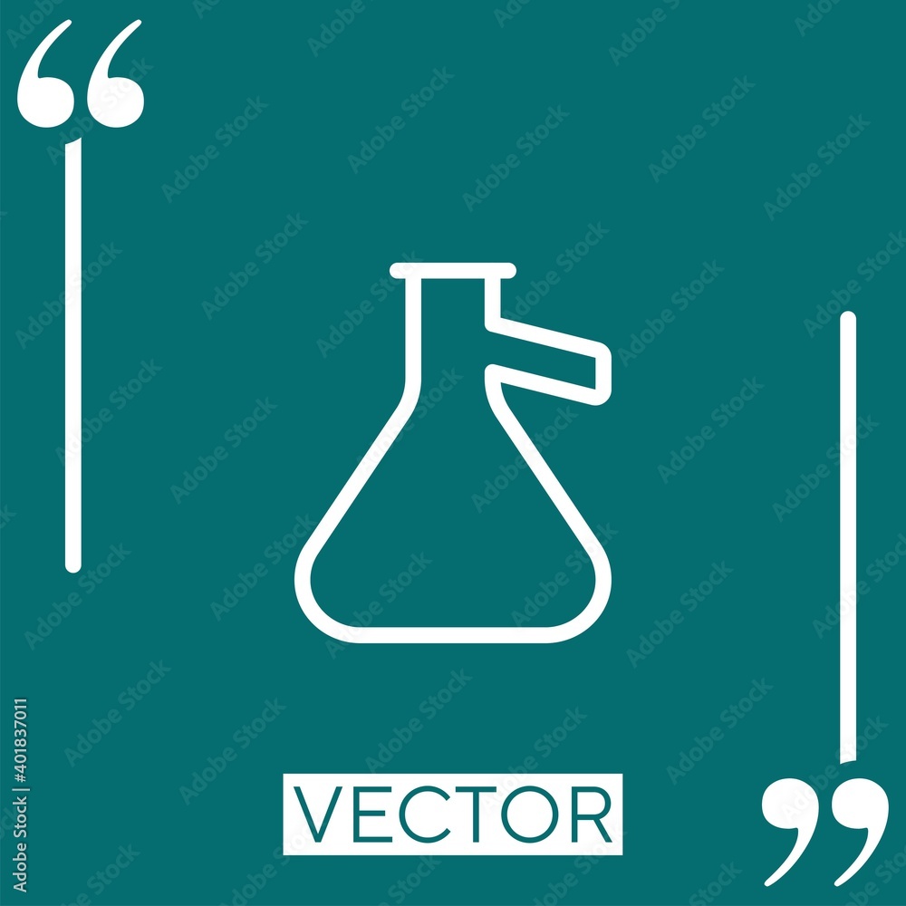 Poster inclined vector icon linear icon. editable stroked line