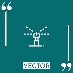 sprinkler vector icon Linear icon. Editable stroked line