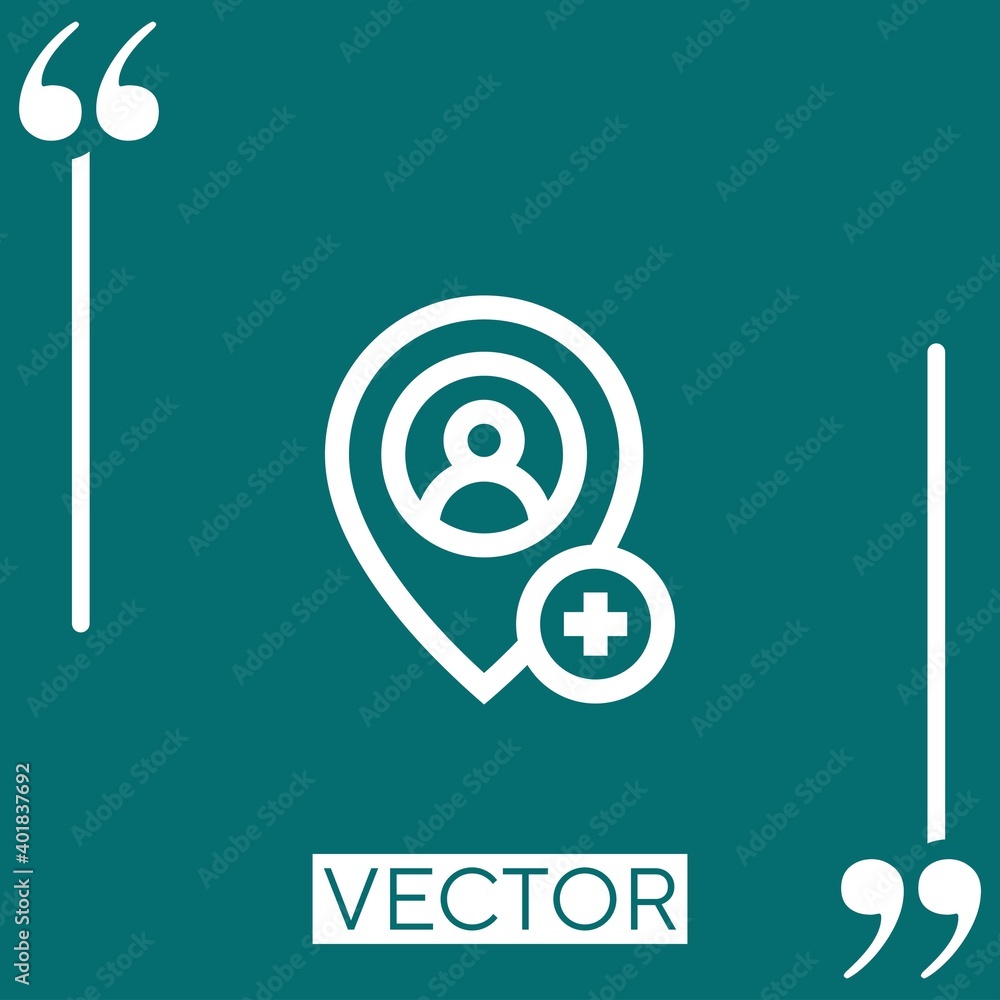 Aufkleber share vector icon linear icon. editable stroked line