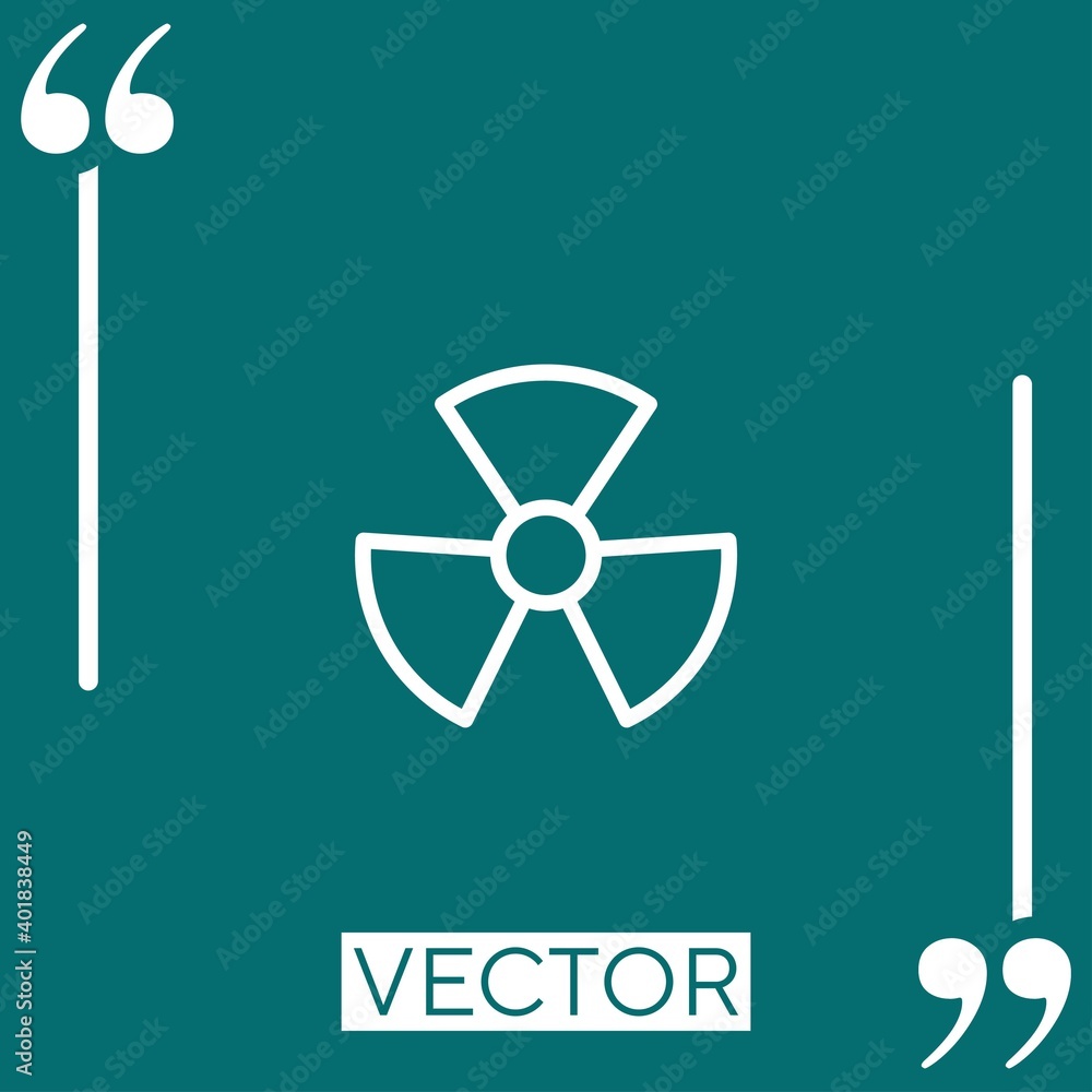 Poster logotype vector icon linear icon. editable stroked line