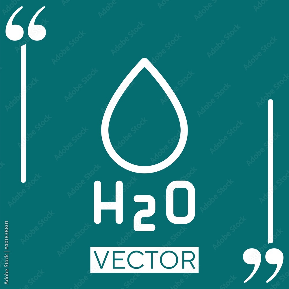 Poster formula vector icon linear icon. editable stroked line