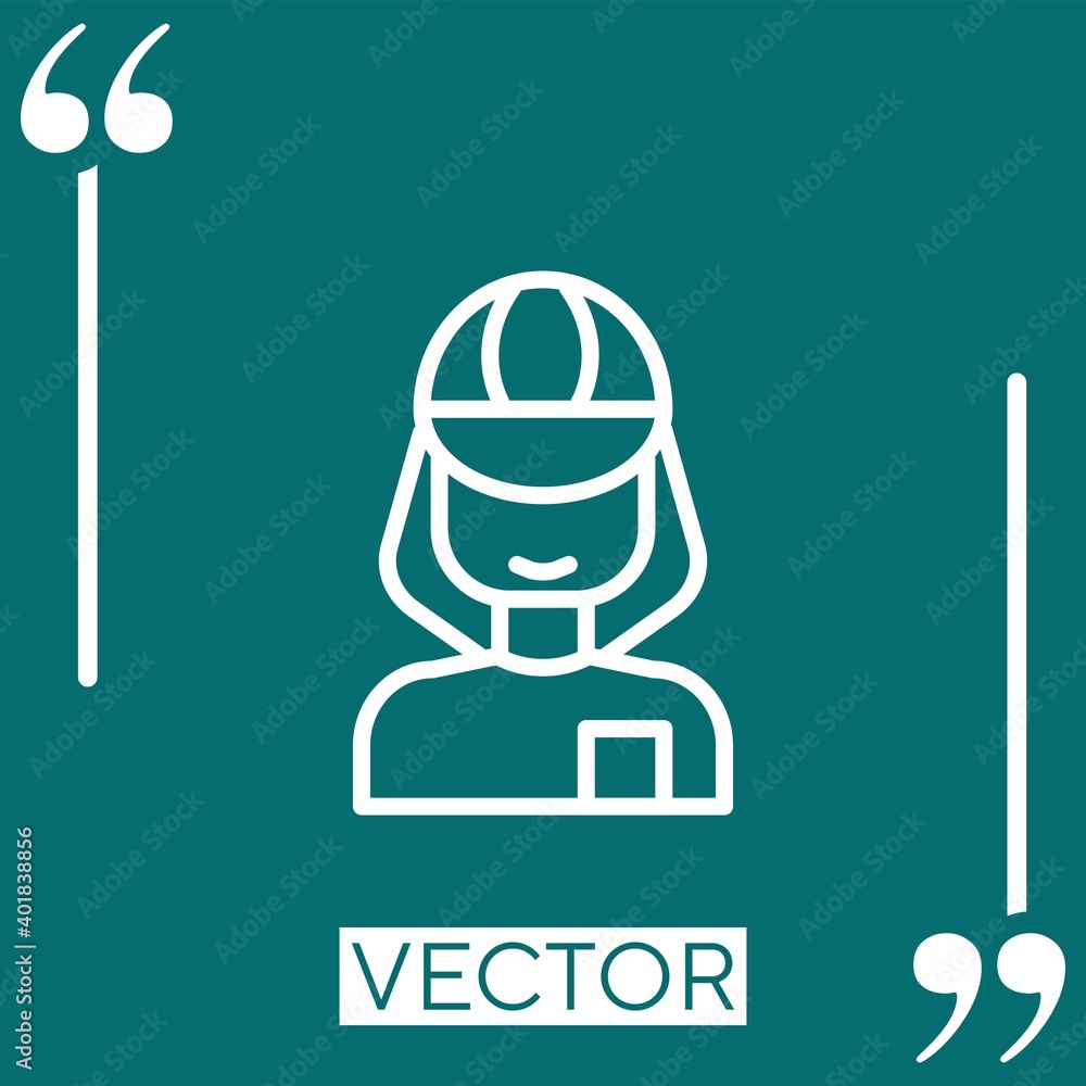 Poster delivery vector icon linear icon. editable stroked line