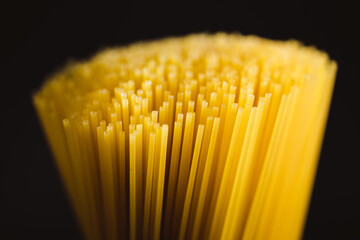 Vista ravvicinata di spaghetti 