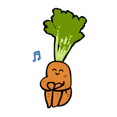 おもしろい野菜　人参　体育座り　訳あり野菜
キャラクター　規格外