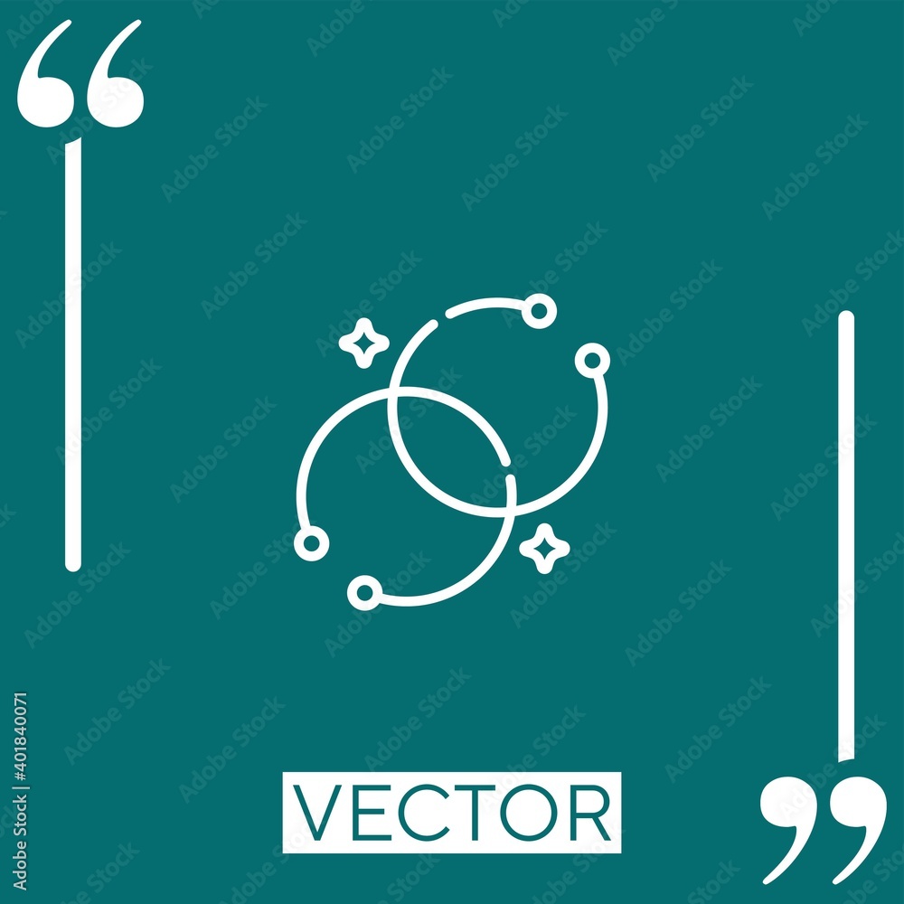 Poster bracelet vector icon linear icon. editable stroked line
