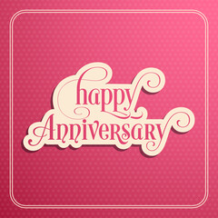 Illustration of Happy Anniversary Celebration vector.