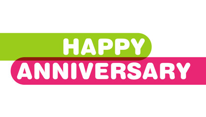 Illustration of Happy Anniversary Celebration vector.