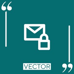 Obraz premium email vector icon Linear icon. Editable stroke line