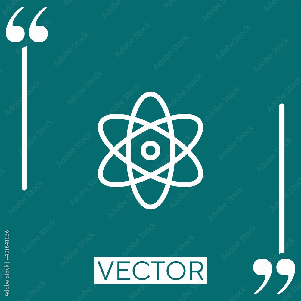 Poster structure vector icon Linear icon. Editable stroked line
