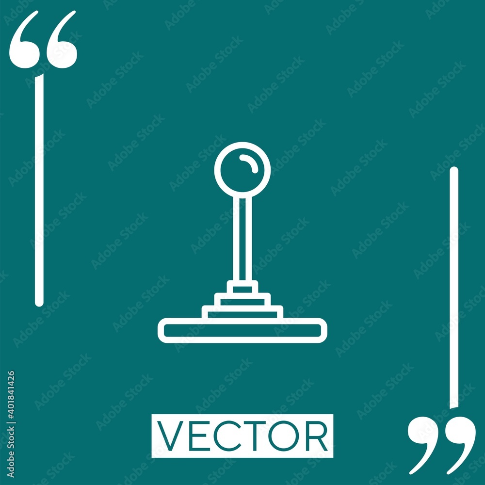 Poster gaming vector icon linear icon. editable stroked line