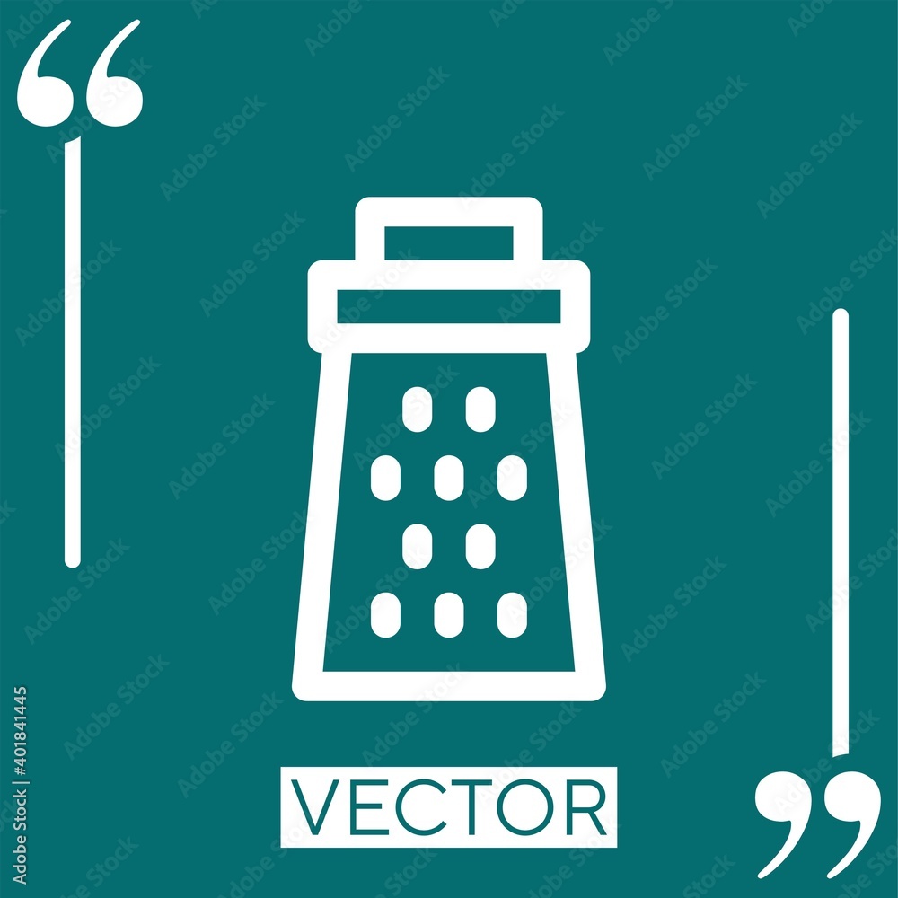 Poster grater vector icon linear icon. editable stroked line