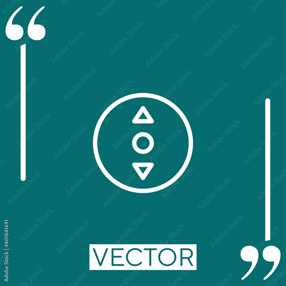 Poster scroll vector icon linear icon. editable stroked line