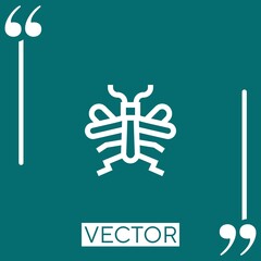 mosquito vector icon Linear icon. Editable stroked line