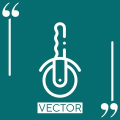 pizza knife vector icon Linear icon. Editable stroked line