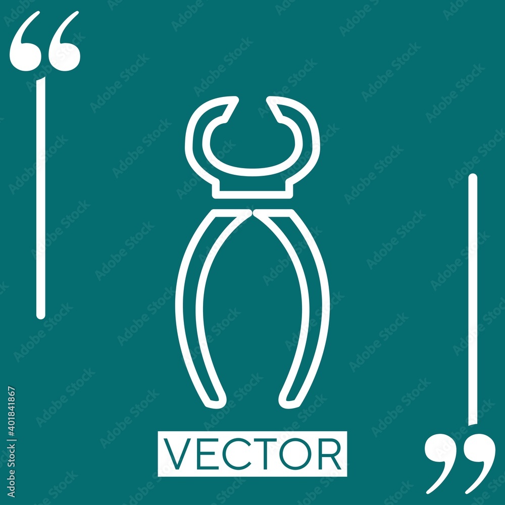 Poster plier outline vector icon linear icon. editable stroke line