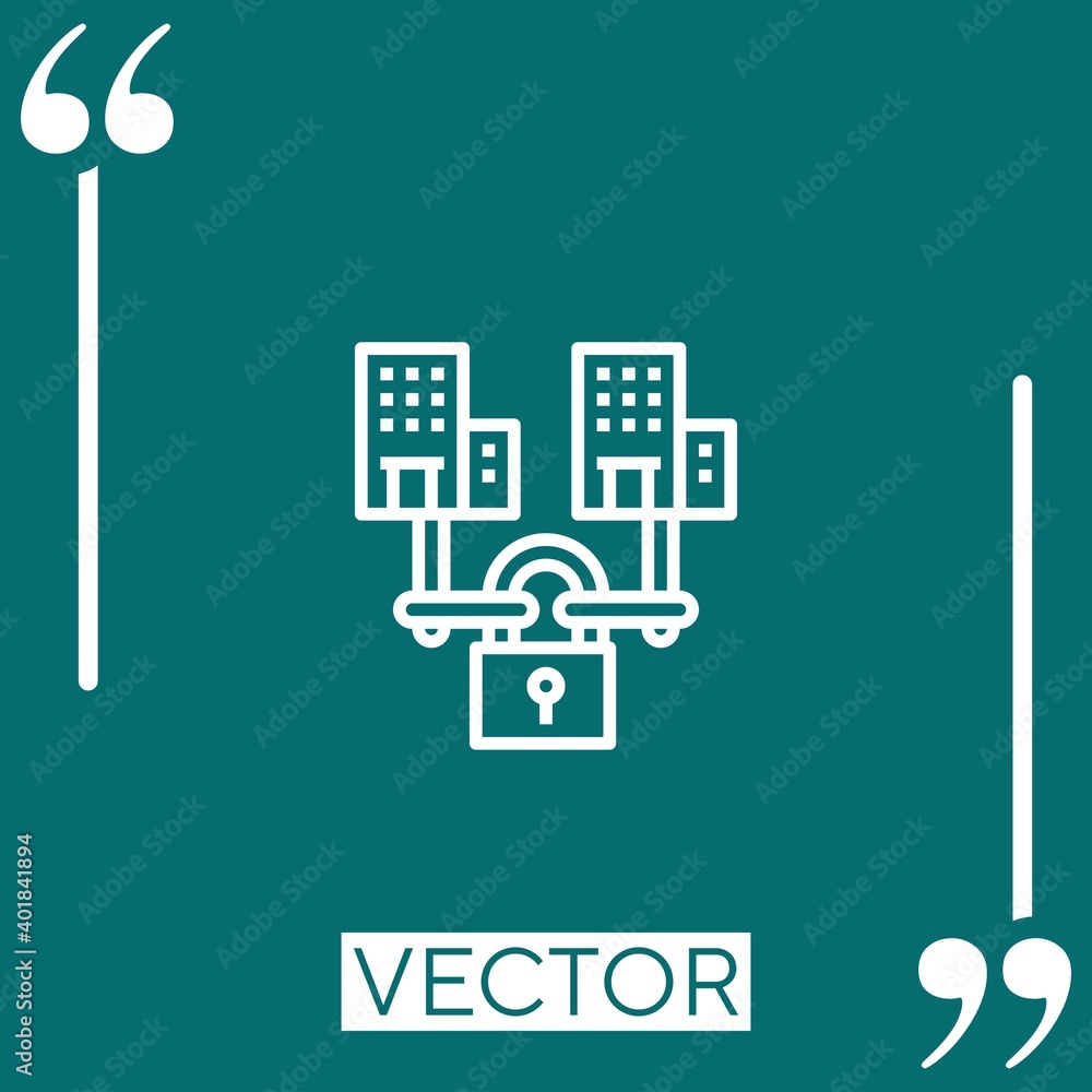 Poster b b vector icon linear icon. editable stroked line