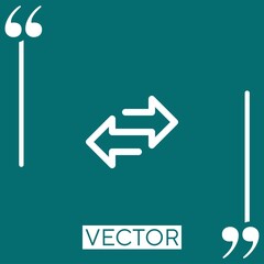 transfer vector icon Linear icon. Editable stroked line