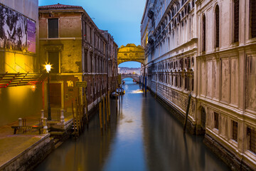 canale sotto il ponte dei sospiri