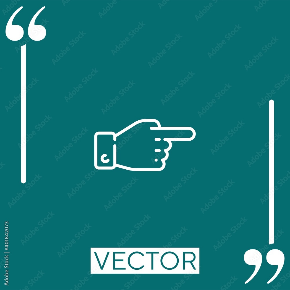 Poster decree vector icon linear icon. editable stroked line