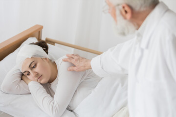 Fototapeta premium Checking the patient's health