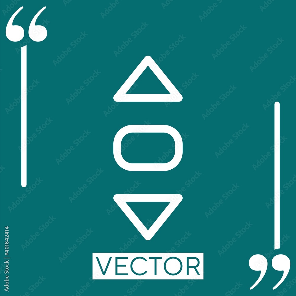 Poster scroll vector icon linear icon. editable stroked line
