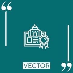 bond vector icon Linear icon. Editable stroked line