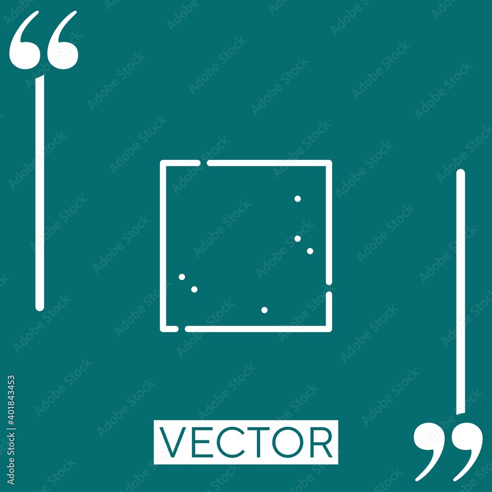 Poster sugar vector icon linear icon. editable stroke line