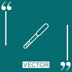 tonsils tester vector icon Linear icon. Editable stroke line