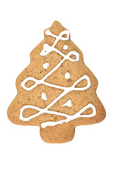 Gingerbread cookie in tree shape
